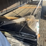 Ca. 140x  Douglas veer en groef zwart gecoat, 18x190mm, lengte 500cm